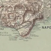 Particolare della carta del golfo di Napoli con Fuorigrotta